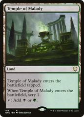 Temple of Malady [Phyrexia: All Will Be One Commander] | The Time Vault CA