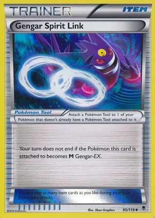 Gengar Spirit Link (95/119) (Alternate Holo GameStop Exclusive) [XY: Phantom Forces] | The Time Vault CA