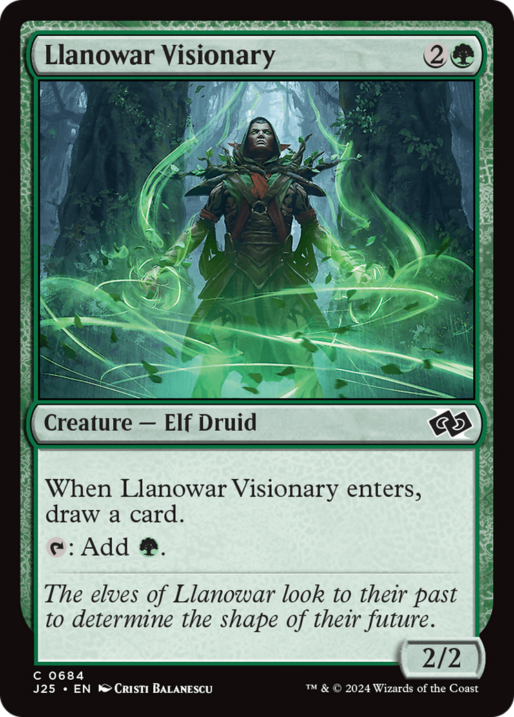 Llanowar Visionary [Foundations Jumpstart] | The Time Vault CA