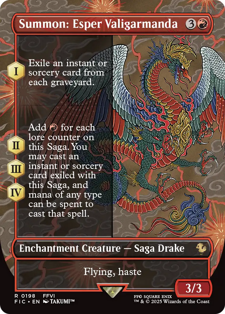 Summon: Esper Valigarmanda (Borderless) [FINAL FANTASY Commander] | The Time Vault CA