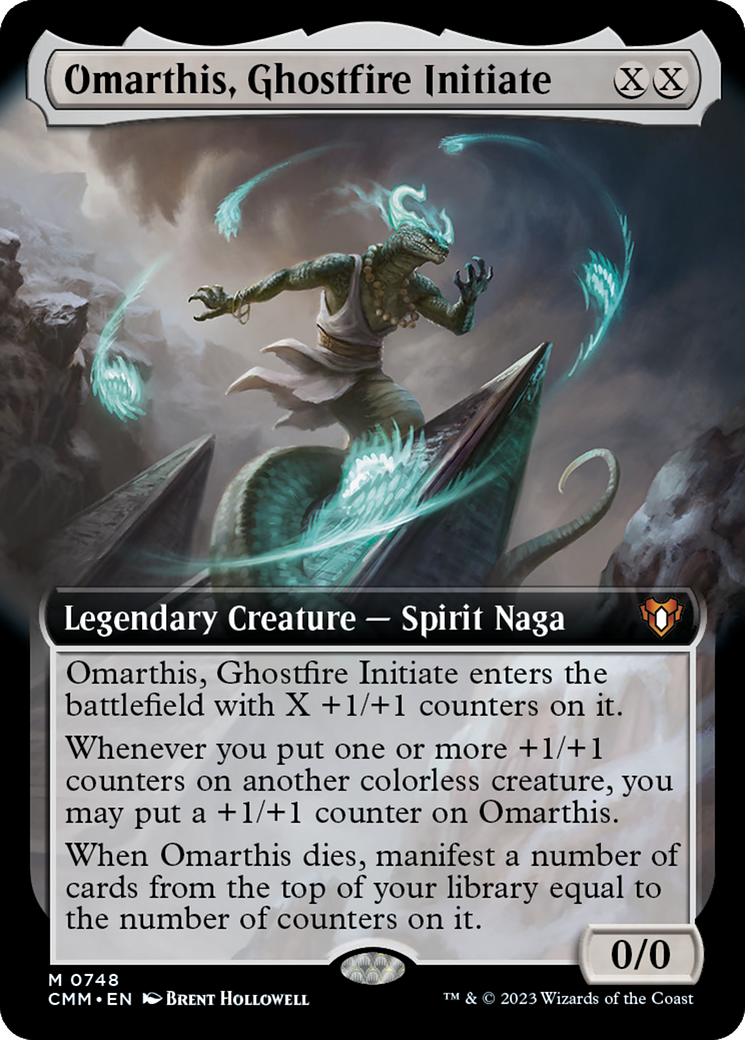 Omarthis, Ghostfire Initiate (Extended Art) [Commander Masters] | The Time Vault CA