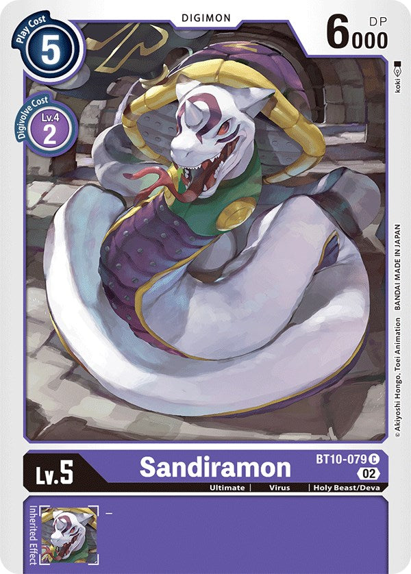 Sandiramon [BT10-079] [Xros Encounter] | The Time Vault CA