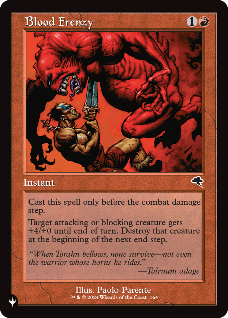 Blood Frenzy [The List] | The Time Vault CA