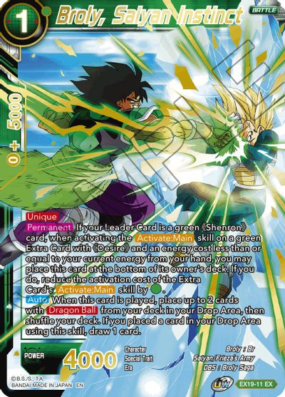 Broly, Saiyan Instinct (EX19-11) [Special Anniversary Set 2021] | The Time Vault CA