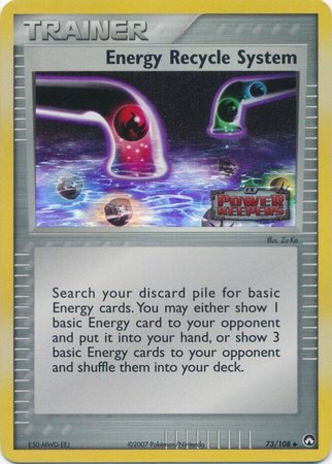 Energy Recycle System (73/108) (Stamped) [EX: Power Keepers] | The Time Vault CA