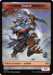 Dog // Goblin Double-Sided Token [Tarkir: Dragonstorm Commander Tokens] | The Time Vault CA