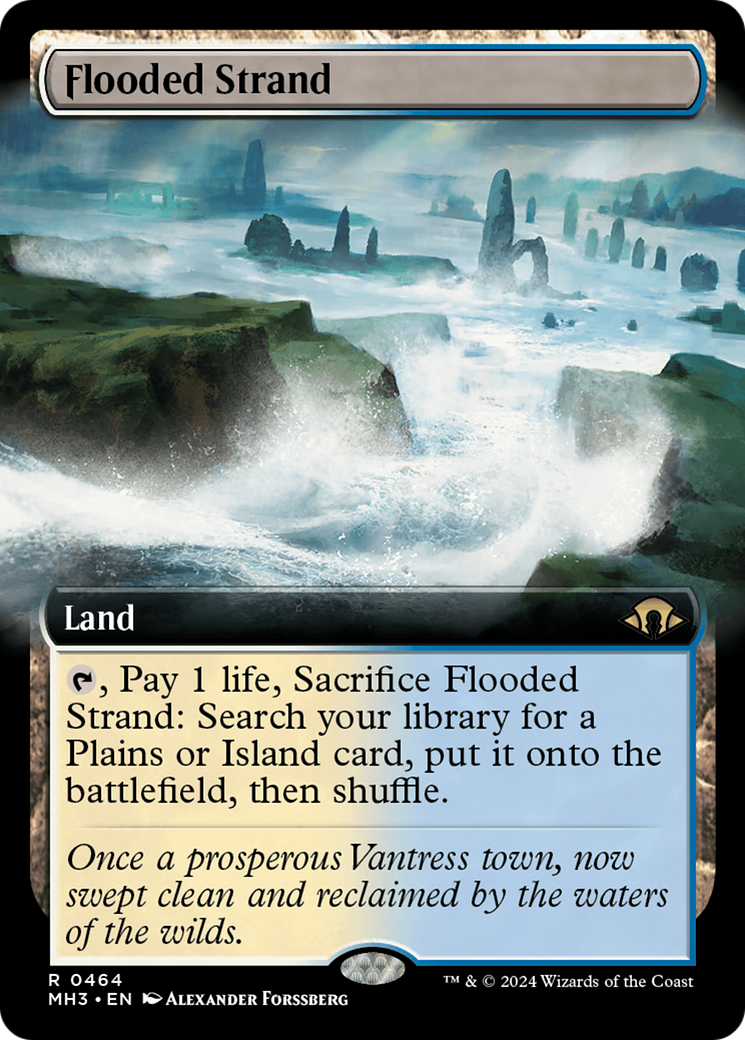 Flooded Strand (Extended Art) [Modern Horizons 3] | The Time Vault CA