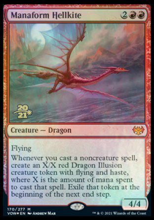 Manaform Hellkite [Innistrad: Crimson Vow Prerelease Promos] | The Time Vault CA