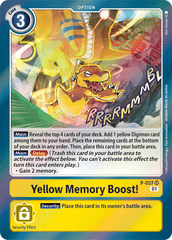 Yellow Memory Boost! [P-037] [Promotional Cards] | The Time Vault CA