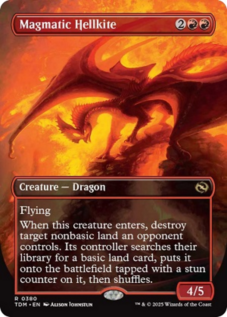 Magmatic Hellkite (Borderless) [Tarkir: Dragonstorm] | The Time Vault CA