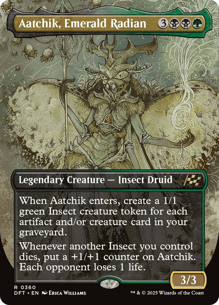 Aatchik, Emerald Radian (Borderless) [Aetherdrift] | The Time Vault CA