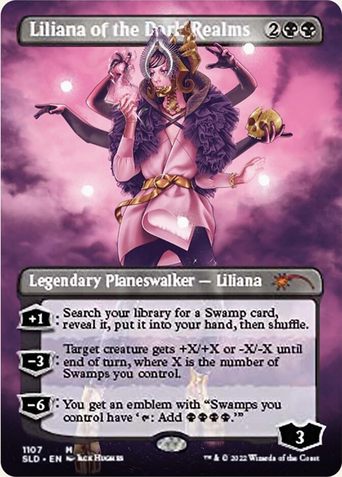 Liliana of the Dark Realms (Borderless) [Secret Lair Drop Series] | The Time Vault CA