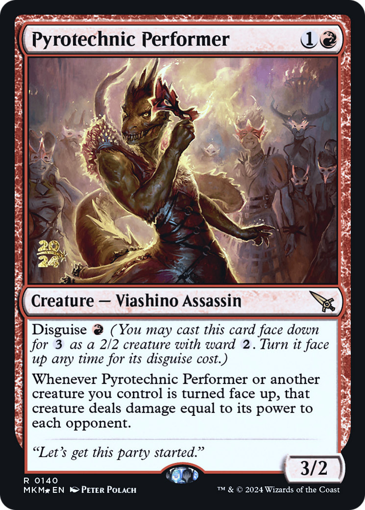 Pyrotechnic Performer [Murders at Karlov Manor Prerelease Promos] | The Time Vault CA