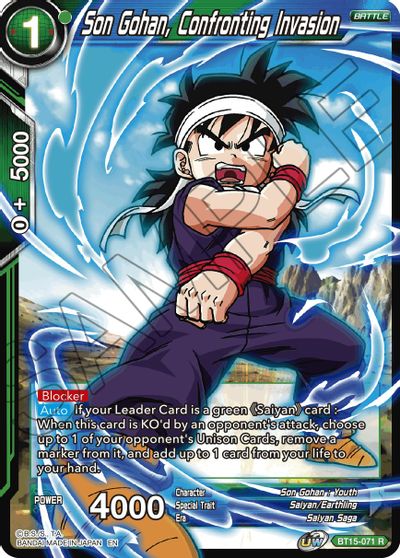 Son Gohan, Confronting Invasion (BT15-071) [Saiyan Showdown] | The Time Vault CA