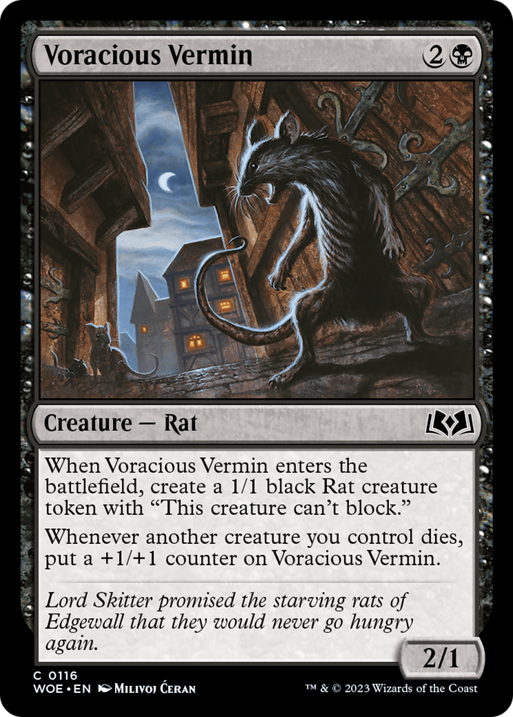 Voracious Vermin [Wilds of Eldraine] | The Time Vault CA