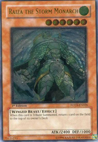 Raiza the Storm Monarch [FOTB-EN026] Ultimate Rare | The Time Vault CA
