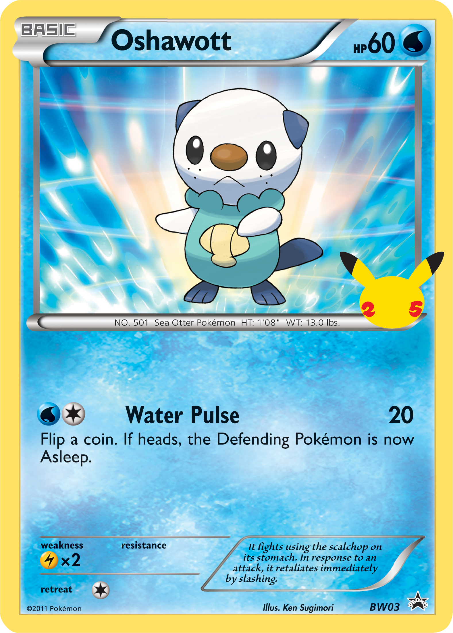 Oshawott (BW03) (Jumbo Card) [First Partner Pack] | The Time Vault CA