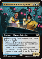 Phenomenon Investigators (Extended Art) [Duskmourn: House of Horror Commander] | The Time Vault CA