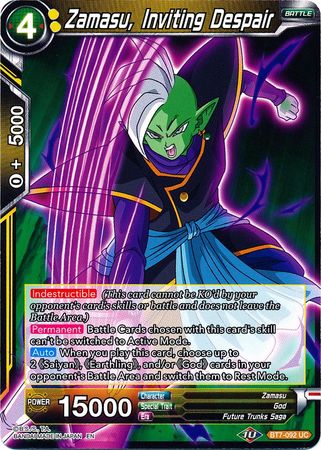 Zamasu, Inviting Despair (BT7-092) [Assault of the Saiyans] | The Time Vault CA