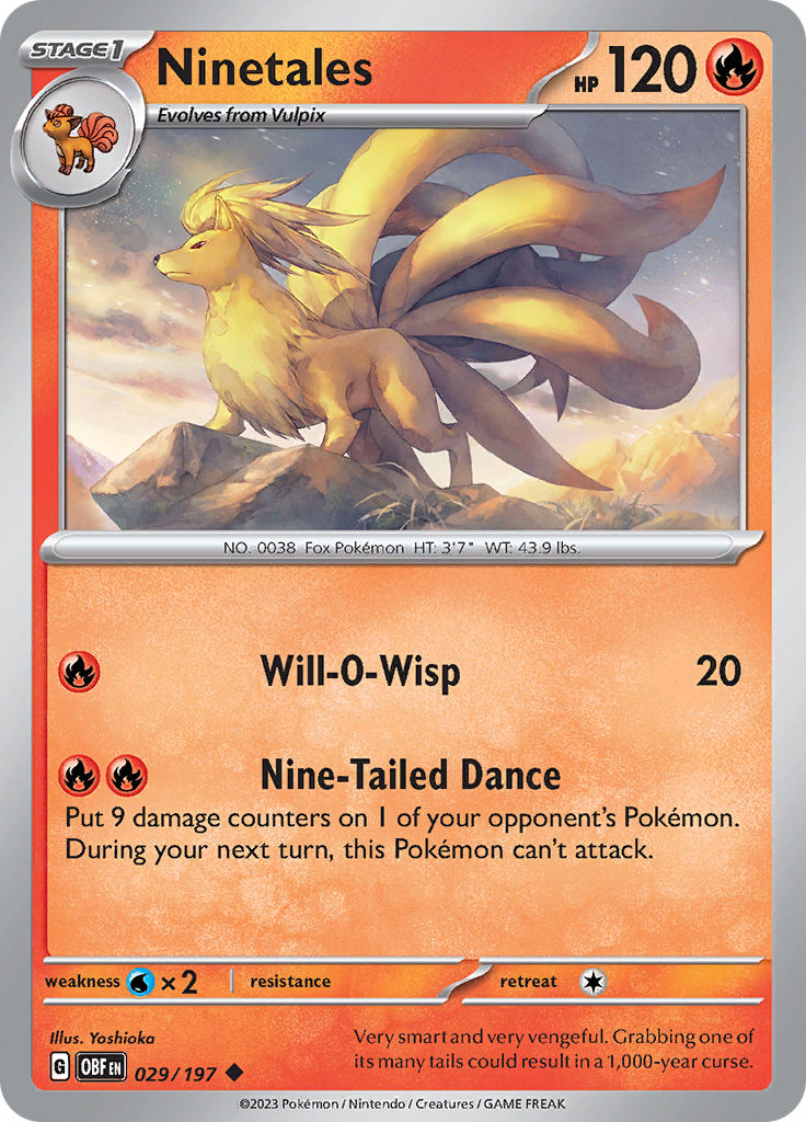 Ninetales (029/197) [Scarlet & Violet: Obsidian Flames] | The Time Vault CA