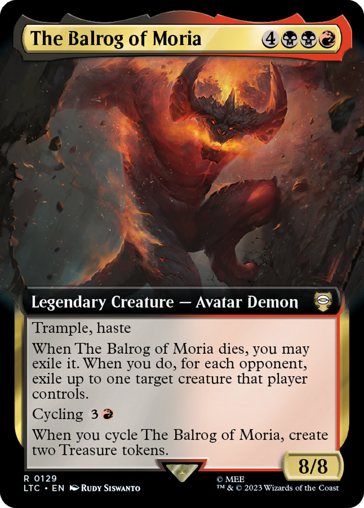 The Balrog of Moria (Extended Art) [The Lord of the Rings: Tales of Middle-Earth Commander] | The Time Vault CA