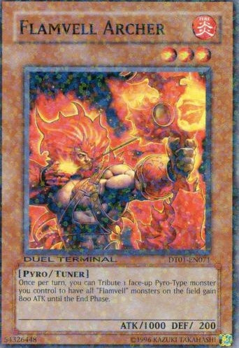 Flamvell Archer [DT01-EN071] Common | The Time Vault CA