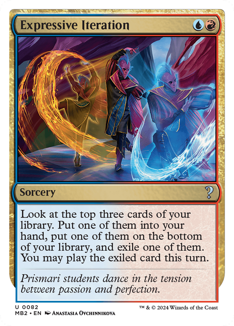 Expressive Iteration (White Border) [Mystery Booster 2] | The Time Vault CA