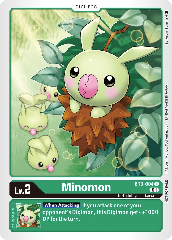 Minomon [BT3-004] (Winner Pack X Record) [Release Special Booster Promos] | The Time Vault CA