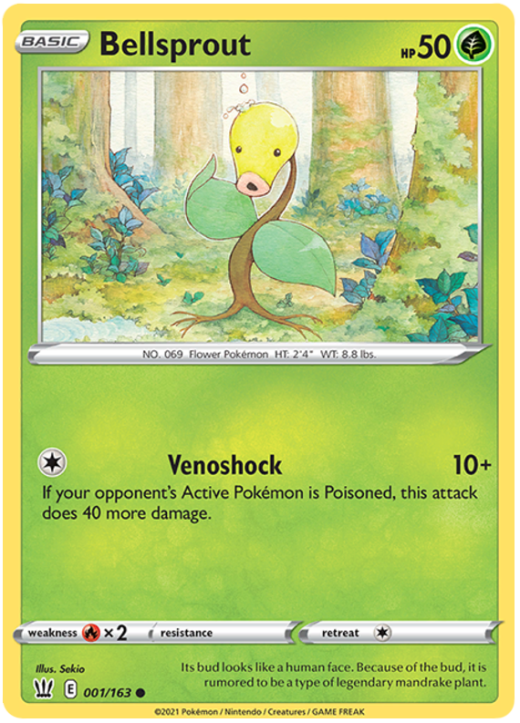 Bellsprout (001/163) [Sword & Shield: Battle Styles] | The Time Vault CA