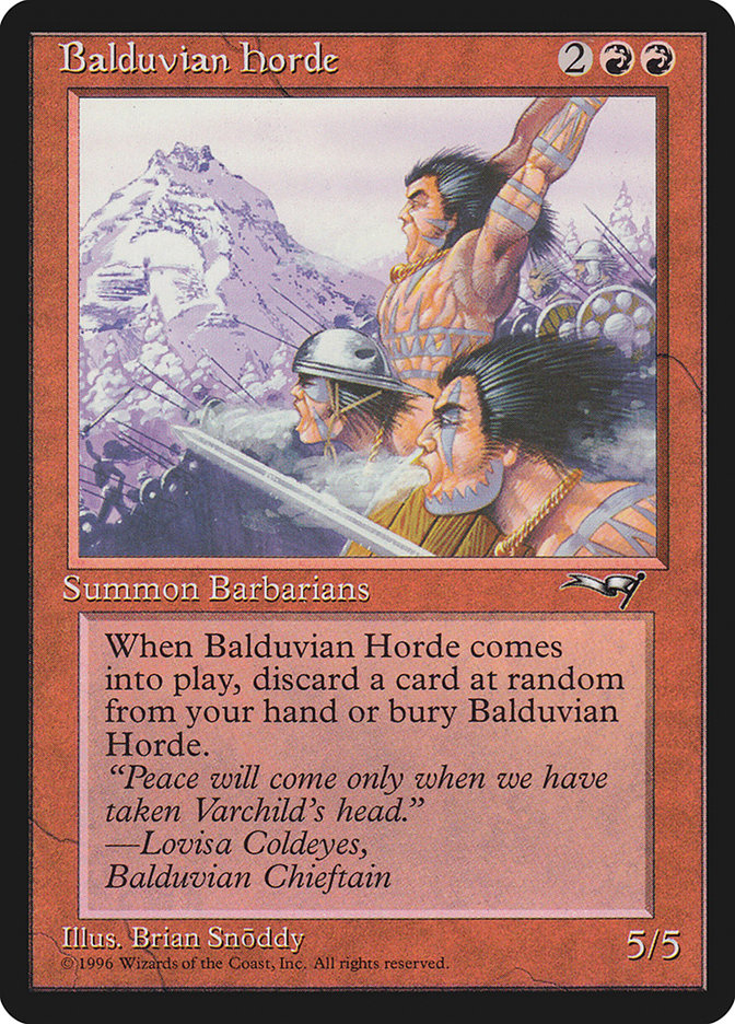 Balduvian Horde [Alliances] | The Time Vault CA