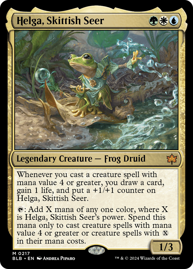 Helga, Skittish Seer [Bloomburrow] | The Time Vault CA