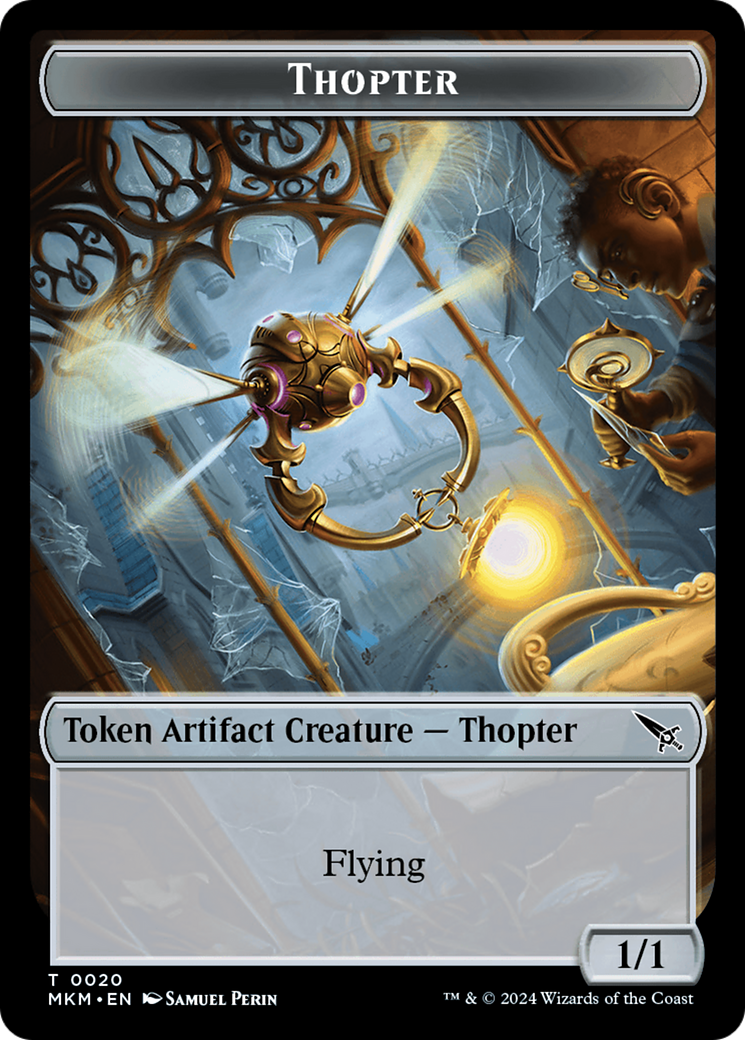 Thopter (0020) // Spirit Double-Sided Token [Murders at Karlov Manor Tokens] | The Time Vault CA