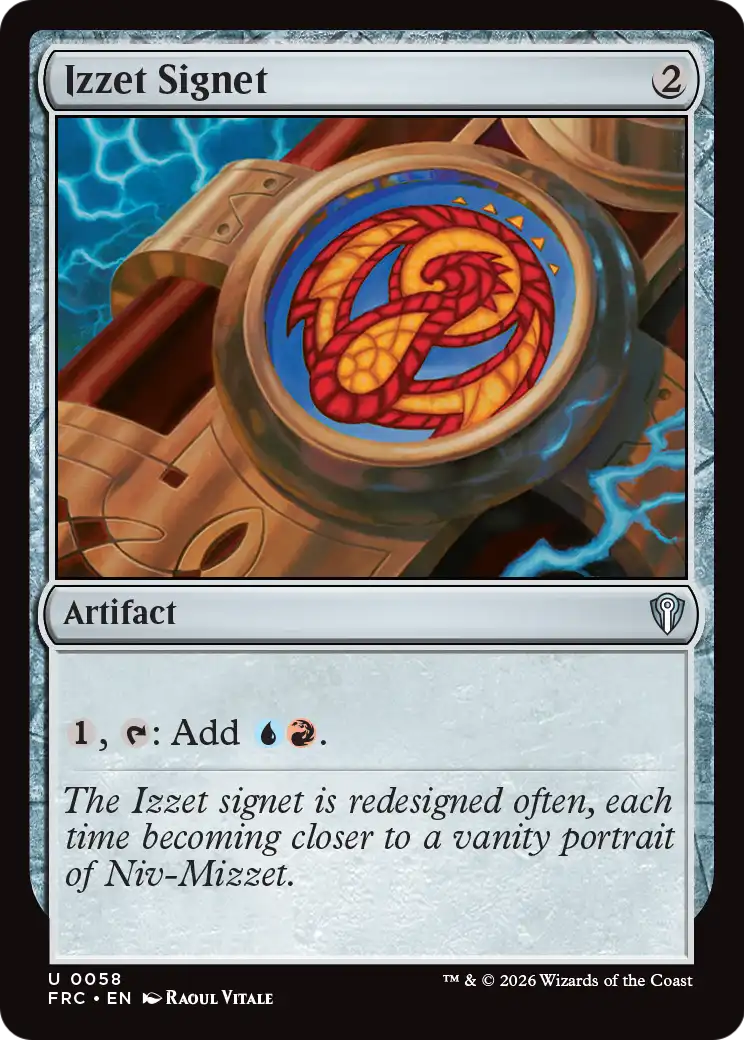 Izzet Signet [Reality Fracture Commander] | The Time Vault CA