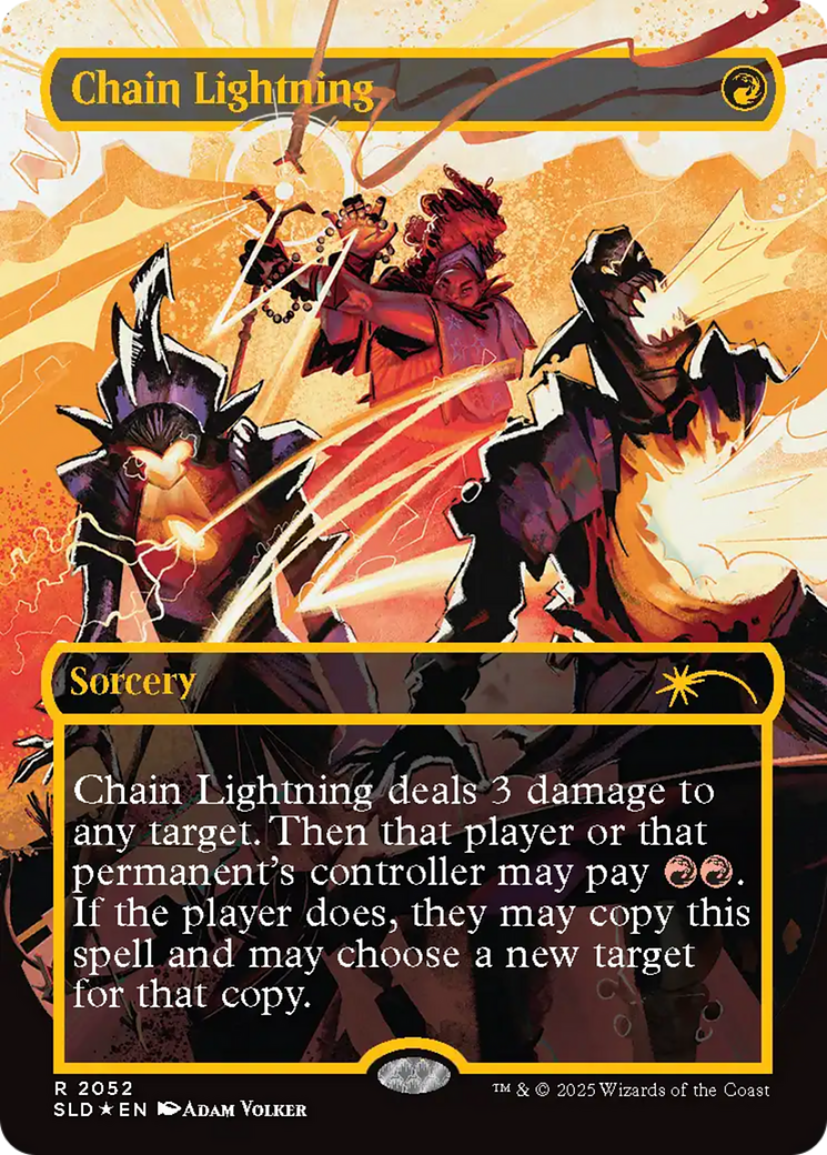 Chain Lightning (2047) (Raised Foil) [Secret Lair Drop Series] | The Time Vault CA