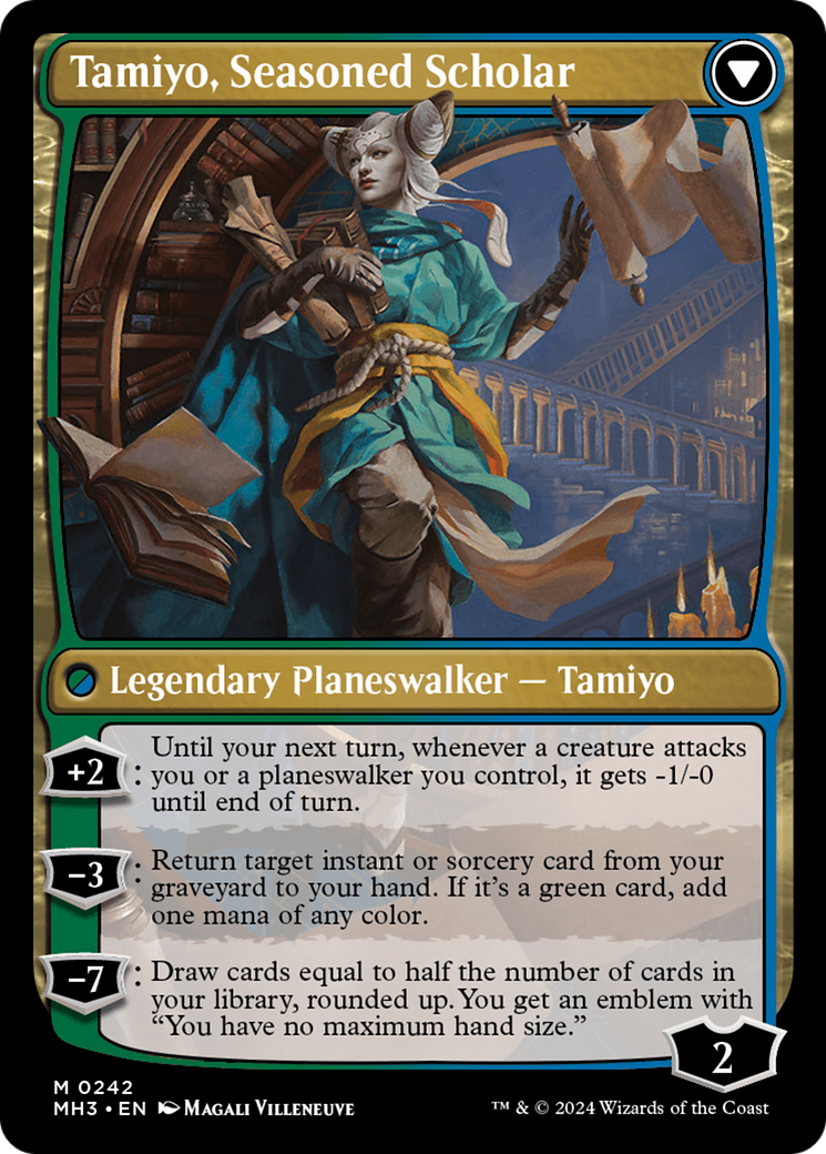 Tamiyo, Inquisitive Student // Tamiyo, Seasoned Scholar [Modern Horizons 3] | The Time Vault CA