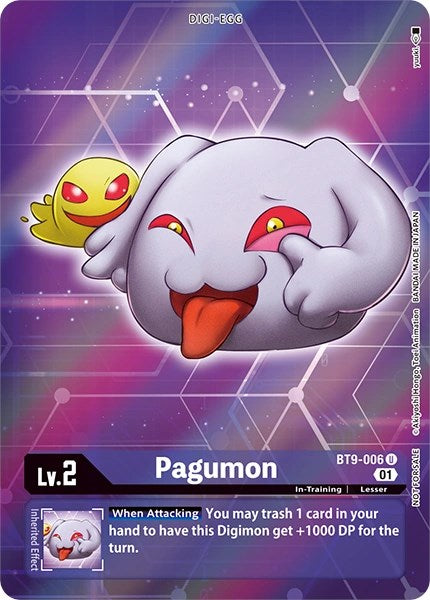 Pagumon [BT9-006] (Alternative Art - Box Topper) [X Record] | The Time Vault CA