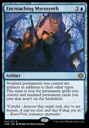 Encroaching Mycosynth (Promo Pack) [Phyrexia: All Will Be One Promos] | The Time Vault CA