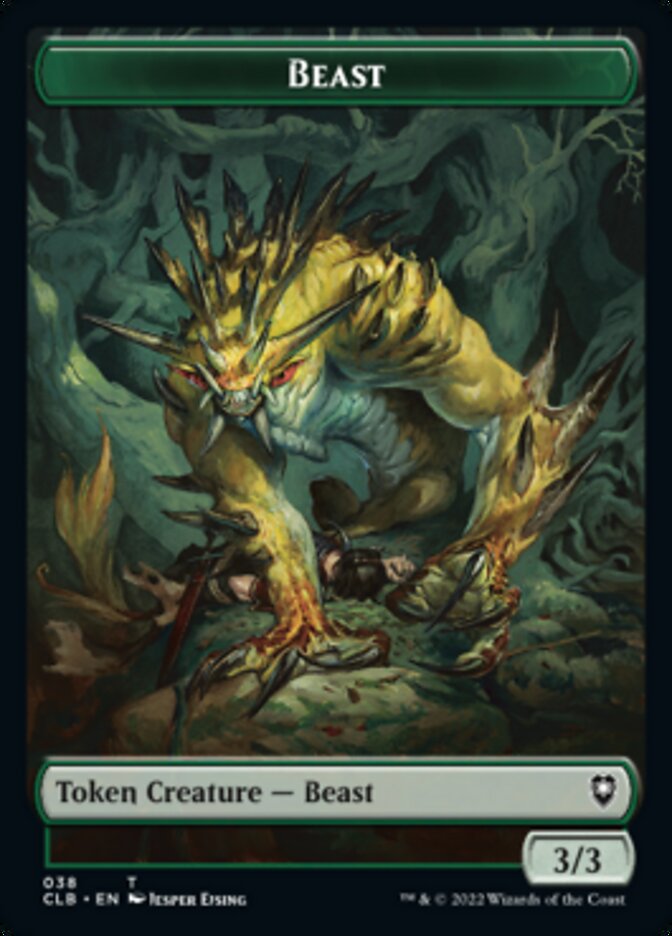 Satyr // Beast Double-Sided Token [Commander Legends: Battle for Baldur's Gate Tokens] | The Time Vault CA