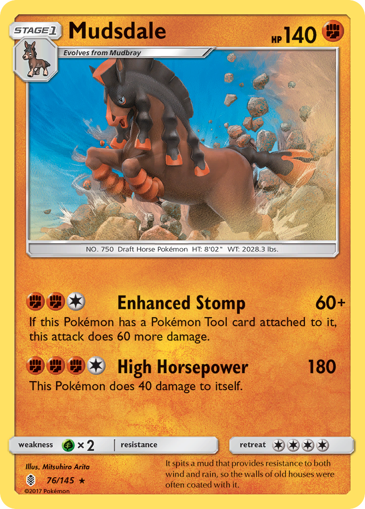 Mudsdale (76/145) [Sun & Moon: Guardians Rising] | The Time Vault CA