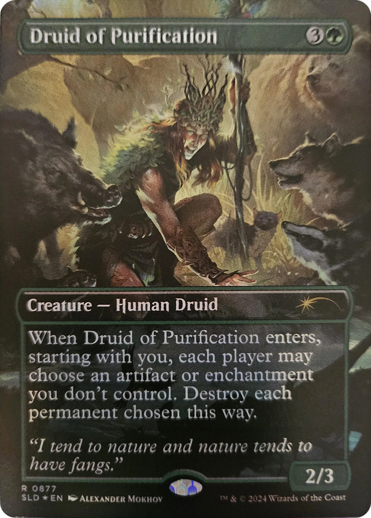 Druid of Purification (Rainbow Foil) [Secret Lair Drop Series] | The Time Vault CA