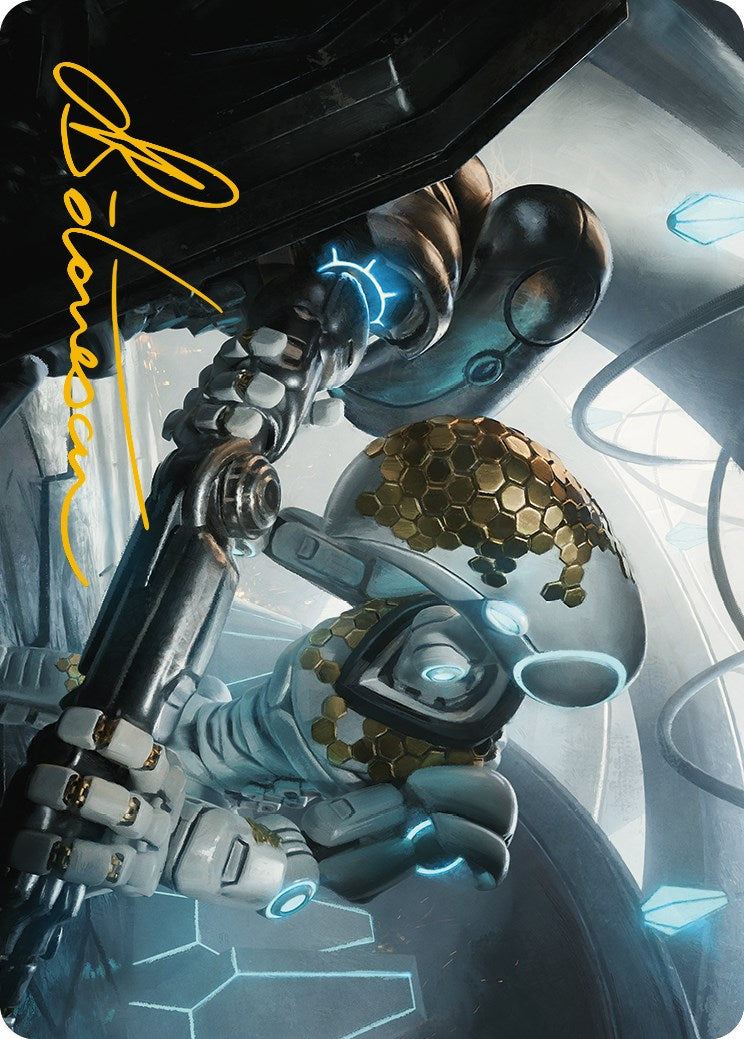 Myr Kinsmith Art Card (Gold-Stamped Signature) [Phyrexia: All Will Be One Art Series] | The Time Vault CA