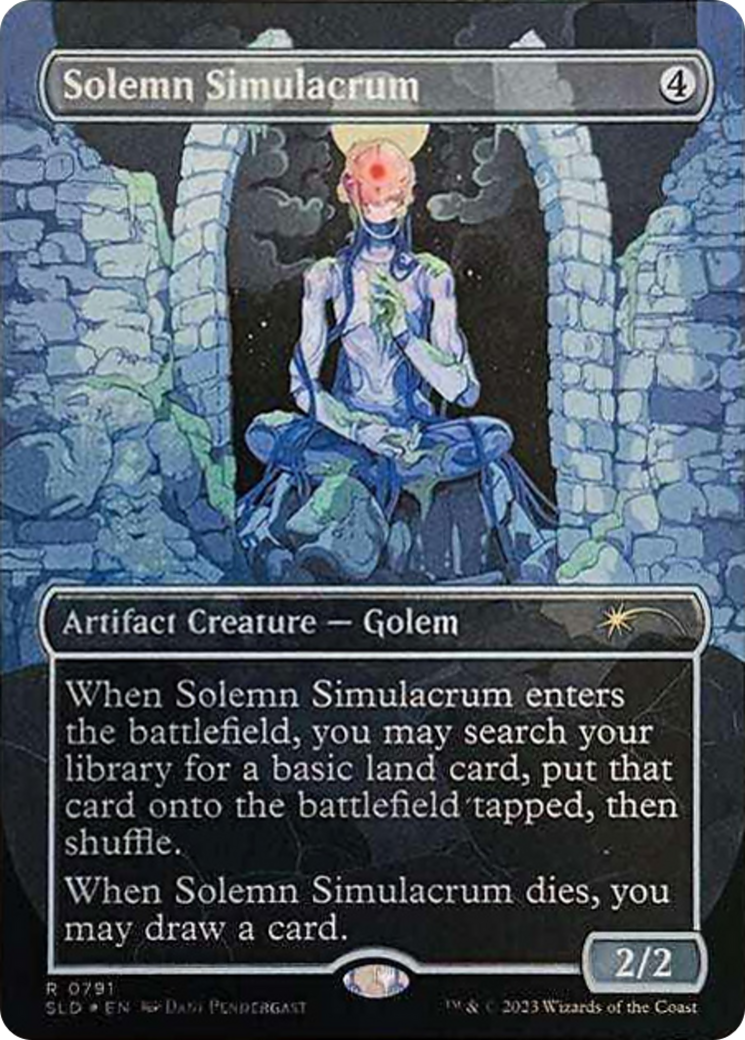 Solemn Simulacrum (0791) (Galaxy Foil) [Secret Lair Drop Series] | The Time Vault CA