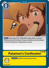 Patamon's Confession [P-023] [Promotional Cards] | The Time Vault CA