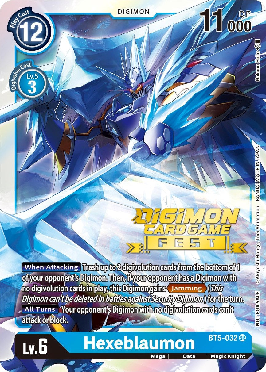 Hexeblaumon [BT5-032] (Digimon Card Game Fest 2022) [Battle of Omni Promos] | The Time Vault CA