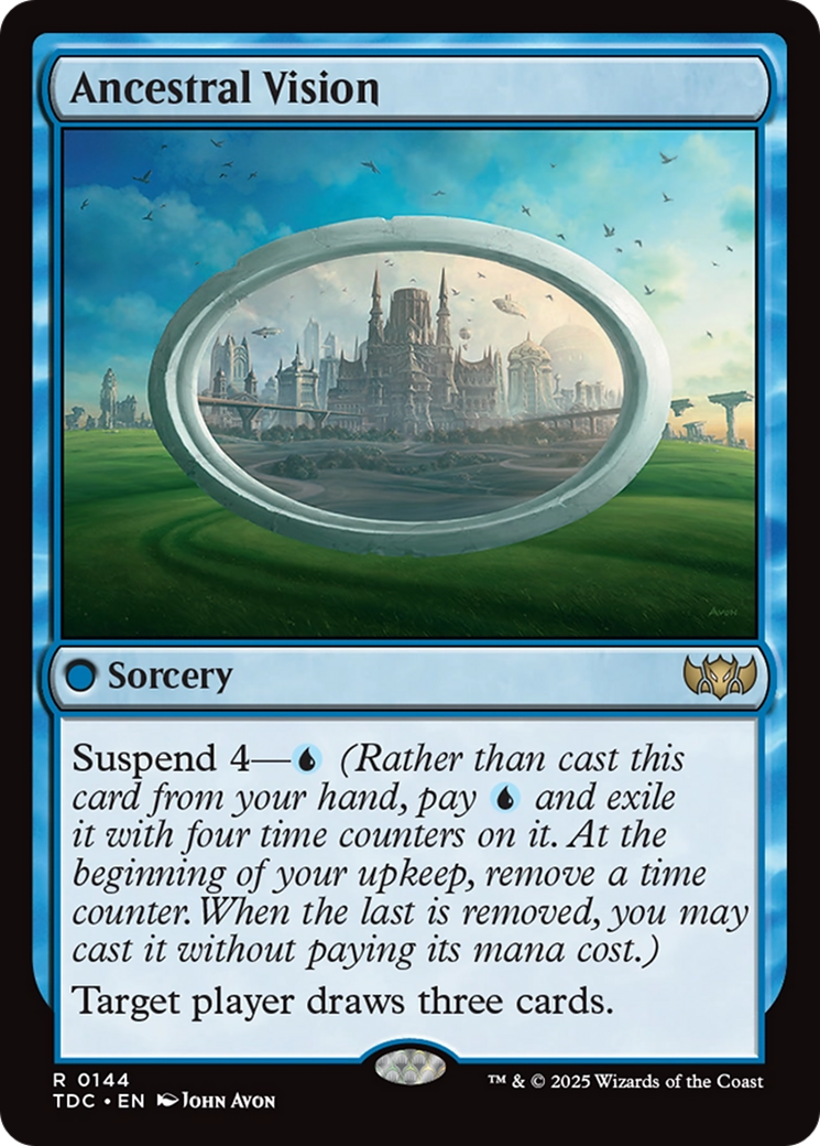 Ancestral Vision [Tarkir: Dragonstorm Commander] | The Time Vault CA