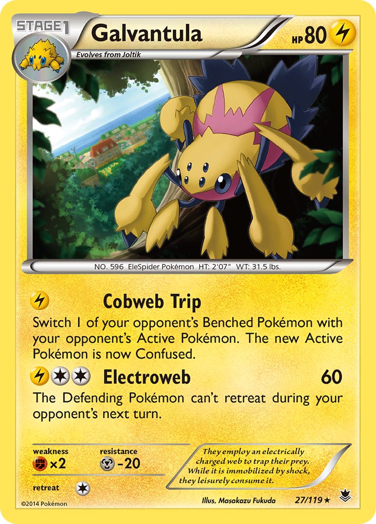 Galvantula(27/119) (Theme Deck Exclusive) [XY: Phantom Forces] | The Time Vault CA