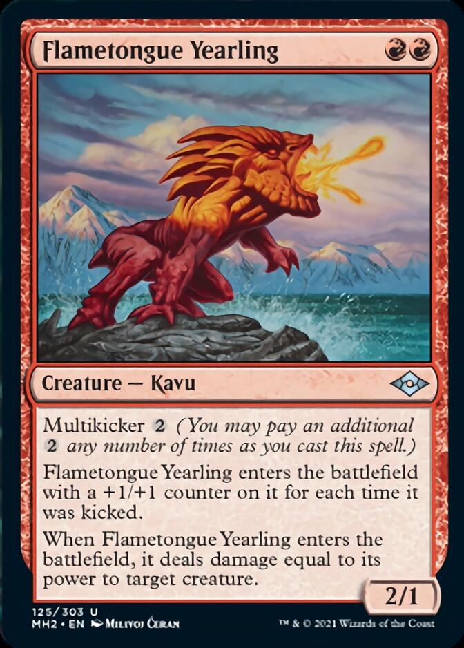 Flametongue Yearling [Modern Horizons 2] | The Time Vault CA