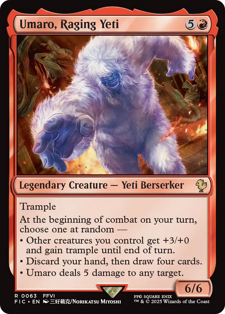 Umaro, Raging Yeti [FINAL FANTASY Commander] | The Time Vault CA