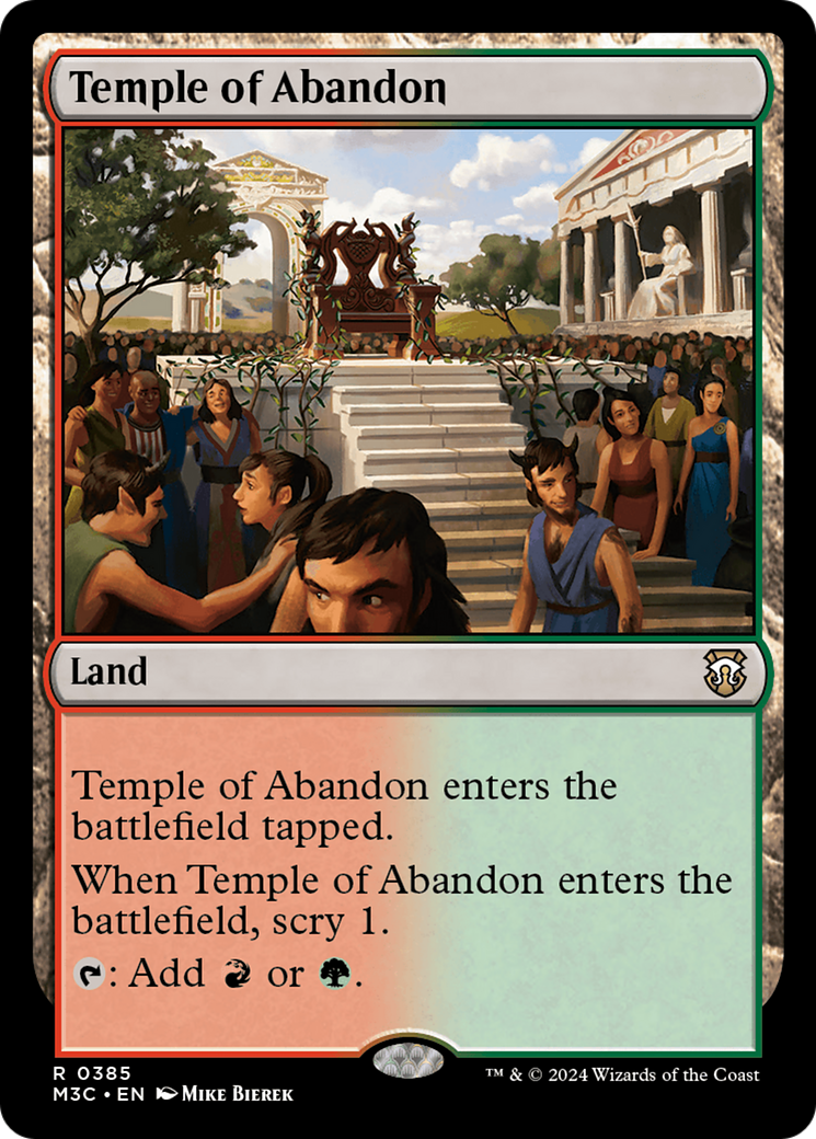 Temple of Abandon (Ripple Foil) [Modern Horizons 3 Commander] | The Time Vault CA