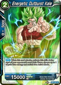 Energetic Outburst Kale (Divine Multiverse Draft Tournament) (DB2-038) [Tournament Promotion Cards] | The Time Vault CA